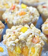 Image result for Cocnut Peach Crumb Muffin