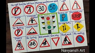 Image result for Map with Road Safety Sign