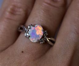 Image result for Fire Opal Gold Ring