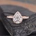 Image result for Pear-Shaped Moissanite Engagement Ring