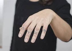 Image result for Aquarius Finger Tattoo