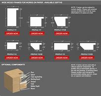 Image result for Wood Frame Sizes