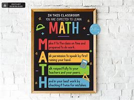 Image result for math classroom posters