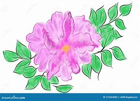 Image result for Green Leaves with Purple Flower Clip Art