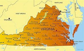 Image result for Virginia State Us Map