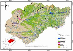 Image result for Area Affected by Vaal River Map