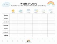 Image result for Weather Chart Kindergarten Printable