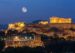 Image result for Greece at Night