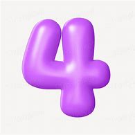 Image result for Number 4 in Purple Play-Doh