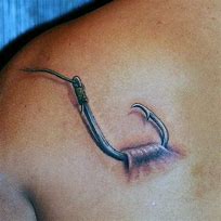 Image result for Salmon Fly Hook Tattoo