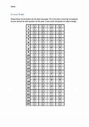 Image result for Bubble Answer Sheet 25