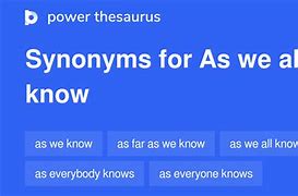 Image result for That's All We Know