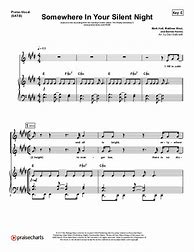 Image result for Somewhere in Your Silent Night Sheet Music