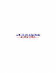 Image result for AF Form 673