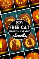 Image result for Mini Pumpkin Carving Cat