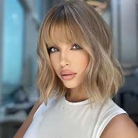 Image result for Images a Line Bob with Wispy Bangs