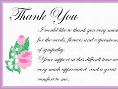 Image result for Free Sympathy Thank You Cards