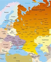 Image result for Western Russia Map