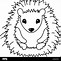 Image result for Hedgehog Outline