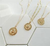 Image result for Gold Zodiac Necklace