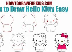 Image result for How to Draw Hello Kitty