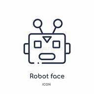 Image result for Robot Face Outline