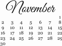 Image result for November 30 Calendar PNG