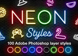 Image result for Neon Style Photoshop