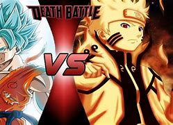 Image result for Super Saiyan God Goku vs Naruto