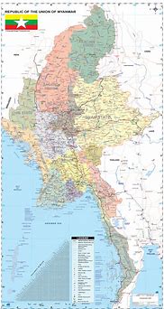 Image result for Rivers in Myanmar Map