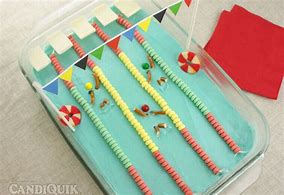 Image result for Olympic Pool Cake