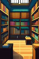 Image result for Pixel Art Library Background