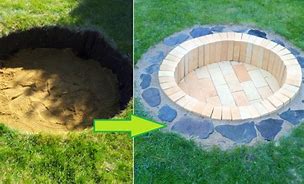 Image result for In Ground Fire Pit DIY