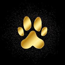 Image result for Gold Paw Print No Background