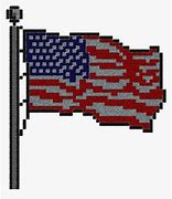 Image result for US Flag Pixel Art