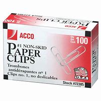 Image result for Paper Clip Size 1