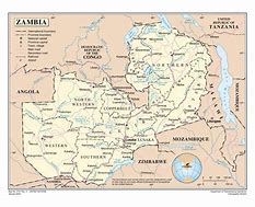 Image result for Zambia Map Africa