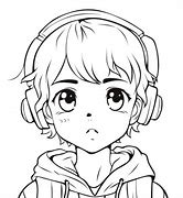 Image result for Outline of Cool Drawings Anime