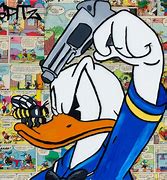 Image result for Donald Duck Holding a Gun