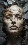 Image result for Broken Glass Face