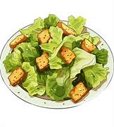 Image result for Cartoon Caesar Salad PNG Image