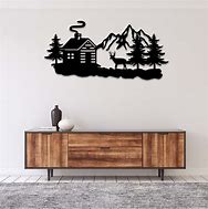 Image result for Rustic Cabin Metal Wall Art