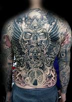 Image result for Wolf Back Tattoo Men