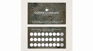 Image result for Coffee Shop Stamp Card