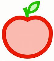 Image result for Red Circle Clip Art Apple Outline