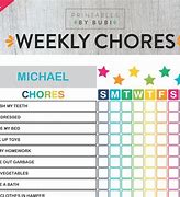 Image result for Kids House Chores Chart