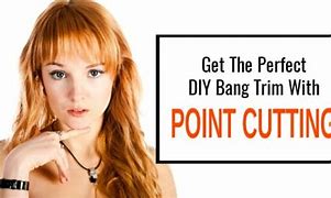 Image result for Point Cutting Bangs Before and After