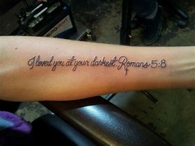 Image result for Bible Verse Forearm Tattoos