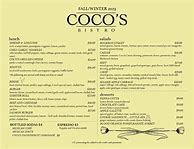 Image result for Coco's Menu