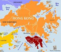 Image result for Map of China Hong Kong Border